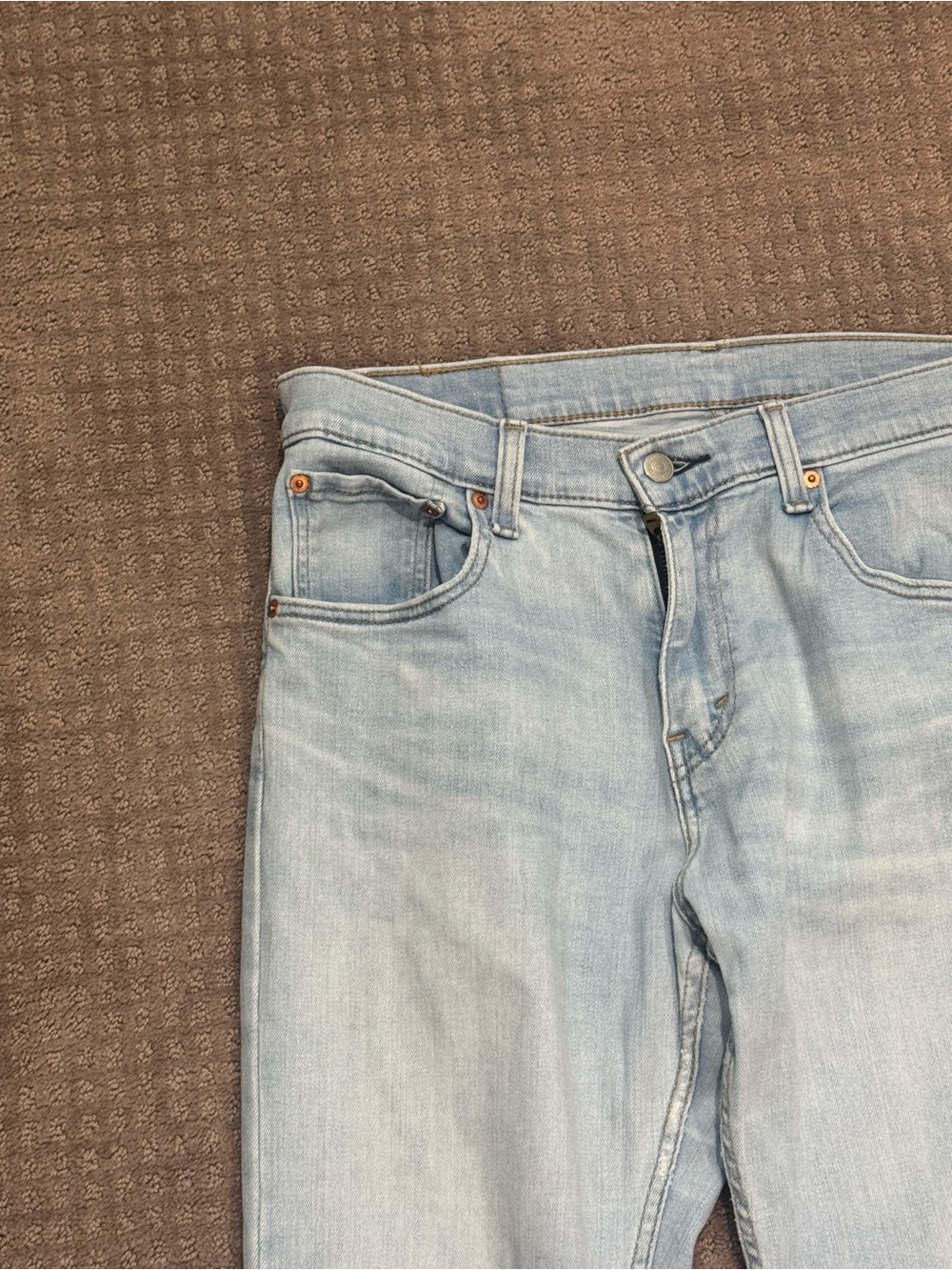 Levis 527 Slim Bootcut Light Wash Jeans Mens 32x38 Tall Light Blue - Picture 5 of 10